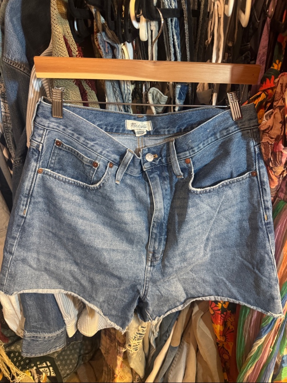 Madewell Light Blue Cutoff Denim Shorts